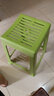 茶花塑料凳高凳客厅加厚条纹凳家用成人高凳方凳防滑餐桌椅子A0838P 6张【新款绿】 实拍图