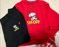 史努比（SNOOPY）史努比儿童卫衣套装2025春季新款女童男童运动童装休闲裤子两件套 绿色 120 实拍图