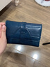 班亚奴（banyanu）2025新款韩版女士钱包女短款简约复古油蜡牛皮搭扣小零钱夹 孔雀蓝-防盗刷 实拍图