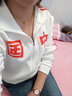 鸿星尔克（ERKE）于适同款|开衫卫衣秋冬中国外套情侣款国潮时尚运动服上衣长袖 正白 L 实拍图