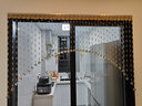 湘尚阁水晶珠帘免打孔门帘卧室洗手间厕所餐厅隔断玄关过道客厅阳台挂帘 40条弧形(适合1.4-1.6米宽) 实拍图