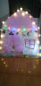 MINI EGRET小精灵儿童帐篷室内游戏屋蒙古包小房子过家家公主城堡分床神器 粉色+笑脸灯+2棉线灯 +小礼包 实拍图