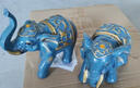 禾笙堂欧式复古美式客厅家居酒电视柜装饰品大象摆件乔迁之喜搬家礼物 大象 一对长约22.5*12*22cm 实拍图