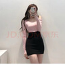 辛皇高腰半身裙包臀裙短裙女秋弹力修身显瘦一步裙打底半裙性感辣妹裙 黑色（不起球不褪色-高质量百搭 XL 建议115-130斤 实拍图
