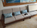 丽巢 实木沙发客厅组合家具中式现代转角沙发小户型木质沙发床两用17 三人+贵妃+茶几+电视柜 实拍图
