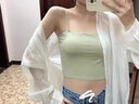 浪莎吊带背心女士美背文胸背心女带胸垫内搭一体抹胸性感打底上衣单件 实拍图