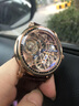 豪法手表【新年礼物】陀飞轮手表男全景镂空背透机械表轻奢双发条腕表 玫金精钢【双发条/飞行陀飞轮】 实拍图
