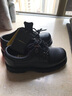 路伴工装鞋男士低帮系带牛皮英伦鞋休闲大头男士工作鞋户外休闲鞋 黑色 39 实拍图