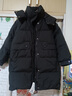 雅鹿冬季羽绒服女2025新款中长款时尚冬装连帽加厚派克服韩版外套女装 黑色 L 165 【推荐130-150斤】 实拍图