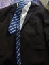 纱格大码西服男套装加肥加大西装外套胖子宽松特大号正装新郎结婚西服 黑色【西装+西裤+衬衫】 5XL (建议215-225斤) 实拍图