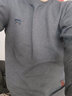 吉普 卫衣男圆领纯色宽松打底衫男士中青年大码男装绣标长袖春秋t恤男 8005灰色 4XL (建议体重18-200斤) 实拍图