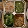 江南.汉桐（Home&Tony）韩国进口儿童分格饭盒餐盒小学生304不锈钢餐盘便携保温便当盒 粉冰雪B款+碗+餐具送保温包 实拍图