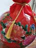 信德恒 石榴瓶景德镇陶瓷酒瓶酒坛酒缸酒罐青花白酒密封罐酒壶酒具球瓶 10斤颜色釉红色牡丹 实拍图