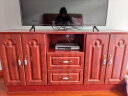 孝鼎（XIAO DING）电视柜2025新款客厅实木落地电视机柜组合简约小户型卧室储藏地柜 苹果红 70*40*140cm四门2抽 实拍图