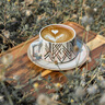 器物集（QAVA） 复古粗陶瓷咖啡杯碟套装窑变日式拉花拿铁美式小奢华高档精致杯 童趣-220ml咖啡杯碟 + 勺 实拍图