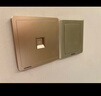 西门子（SIEMENS）开关插座面板 墙面强电86型暗装10A开关 致典系列日曜金 一开多控（中途开关） 实拍图