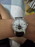 上海手表男士自动机械名表 夜光多功能表盘镂空飞轮钢带国产腕表礼物 格调蓝盘【升级夜光指针】 实拍图