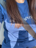 Calvin Klein Jeans夏季男女情侣中性年轻ck多色印花透气修身短袖T恤J320931 C5G-海军蓝 M （推荐130-145斤） 实拍图