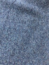 袋鼠 纯色羊绒衫男加厚纯色宽松针织衫冬季商务休闲半高领多色毛衣男 夹花蓝 170/L/110（建议115-135斤） 实拍图