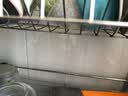 欧润哲 厨房置物架 免打孔吸盘壁挂式调味架沥水挂篮收纳架 浴室毛巾架挂架 45cm 实拍图