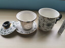 一园 陶瓷茶杯个人专用办公室茶水分离泡茶杯男士高档中式陶瓷杯子 陶瓷四件套杯泡茶杯 富贵金莲四件杯 实拍图