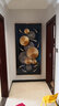 瑞尚（RUISHANG） 玄关装饰画现代简约进门壁画山水墙画竖版晶瓷画欧式轻奢挂画 福禄有鱼 90*180cm/晶瓷面+铝合金边框 实拍图