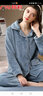 韩彩睡衣女法兰绒秋冬长袖加绒加厚开衫可外穿珊瑚绒女士家居服套装 TA2213753 慕兰 XXL 实拍图