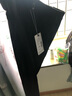 红豆休闲裤男【毛呢弹力】呢子磨毛直筒弹力商务休闲九分裤子 黑色 29 实拍图