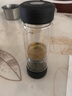 茶之恋新款至臻版茶水分离杯礼品双层杯子过滤男女式车载随手玻璃杯 咖啡色 实拍图