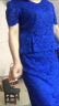 灵兰 质感蕾丝质感立体刺绣镂空 重磅水溶1870蕾丝布料 夏季服装面料 004#宝蓝 晒单实拍图
