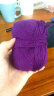 依尚 长毛水貂绒毛线羊绒线 围巾毛线团粗毛线编织婴儿用毛线球手编中粗可机织6+6 亮紫色 实拍图