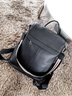 viney牛皮女包时尚双肩包女韩版学院风背包大容量书包旅行背包生日礼物 【黑色】高级感百搭休闲通勤大包 实拍图