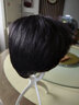 卡琦诺假发男短发真发中老年男士发套直发全真人发丝寸发生物头皮补发片 1黑色 【递针顶心】 短发 可调节 实拍图