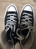 匡威（Converse）秋冬季鞋女鞋1970sAllStar情侣鞋三星标休闲鞋板鞋帆布鞋162050C 162050C 1970S黑色高帮/主推款 37.5 实拍图