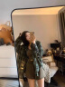 俞兆林绿色格子通勤衬衫女2024年早春季新款韩系女装宽松开衫外套上衣女 绿色格子  L（建议105-125斤） 晒单实拍图