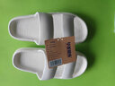 华美健步 ins风凉拖鞋时尚韩版厚底沙滩软底一字拖户外凉拖男款HM2271白色44-45码 实拍图