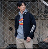 dickies棉服 男女同款左袖字母印花易穿搭棒球夹克8131 黑色 XL 实拍图