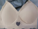 雅姿花无痕运动内衣女小胸罩聚拢无钢圈收副乳睡眠文胸夏季薄款舒适少女 白色套装 L (适合36/80ABC) 实拍图