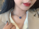 BROSWAY欧美时尚男士轻奢潮流项链高级感小众轻奢饰品生日送男友礼物 BNU01 格调蓝-罗盘 链长480mm+20mm 链粗1.8mm 实拍图