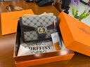 LORFFINY轻奢品牌包包女包复古印花链条单肩包女f士斜挎包情人节生日礼物 卡其色 实拍图