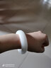 爵玉堂 玉手镯女款 羊脂级玉镯子方解石玉送妈妈送女友玉器手环 带证书 55-56 适合90-100斤 实拍图