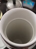 世宝陶瓷内胆真空保温杯办公泡茶杯车载便携商务高档高颜值水杯子 069A/素雅白/400ML 实拍图