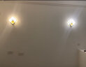 BERRUAN现代简约走廊灯客厅楼梯温馨背景壁极简卧室床头LED网红壁灯墙灯 白色方形小鹿左三色 实拍图
