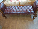 帕芭莎（PABUSIOR）【正品保障】床尾凳美式实木床尾凳真皮长凳门厅穿鞋凳欧式床尾凳 定做色 实拍图
