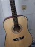 雅萨特奥（YASATEAO)单板民谣41寸吉他初学者木吉他学生新手入门练习亮光吉他六弦乐器 圆角款41寸（原木色）+礼包 实拍图