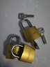 名高仿铜月牙匙挂锁防盗锁大门锁仓库门锁锁头小锁子柜子抽屉箱子锁 32mm通开【钥匙一配一】 实拍图
