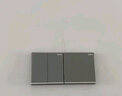 罗格朗（LEGRAND）开关插座电工电料逸景深砂银灰色86型面板墙面暗装电源插座 空白盖板 弱电类 实拍图