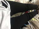 自由探戈2025秋冬牛仔裤女九分高腰韩版显瘦保暖小脚长裤加绒加厚 黑色(黑绒长裤) 26(80-90斤) 实拍图
