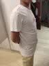 李宁（LI-NING）短袖t恤男女同款上衣春夏季李寧国潮印花圆领宽松休闲运动装半袖 标准白 M (170) 实拍图