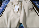 鲁宾克灯芯绒裤子男秋冬季美式复古加绒男裤宽松直筒运动休闲裤阔腿长裤 22348杏色加绒 L (建议体重110-120斤) 实拍图